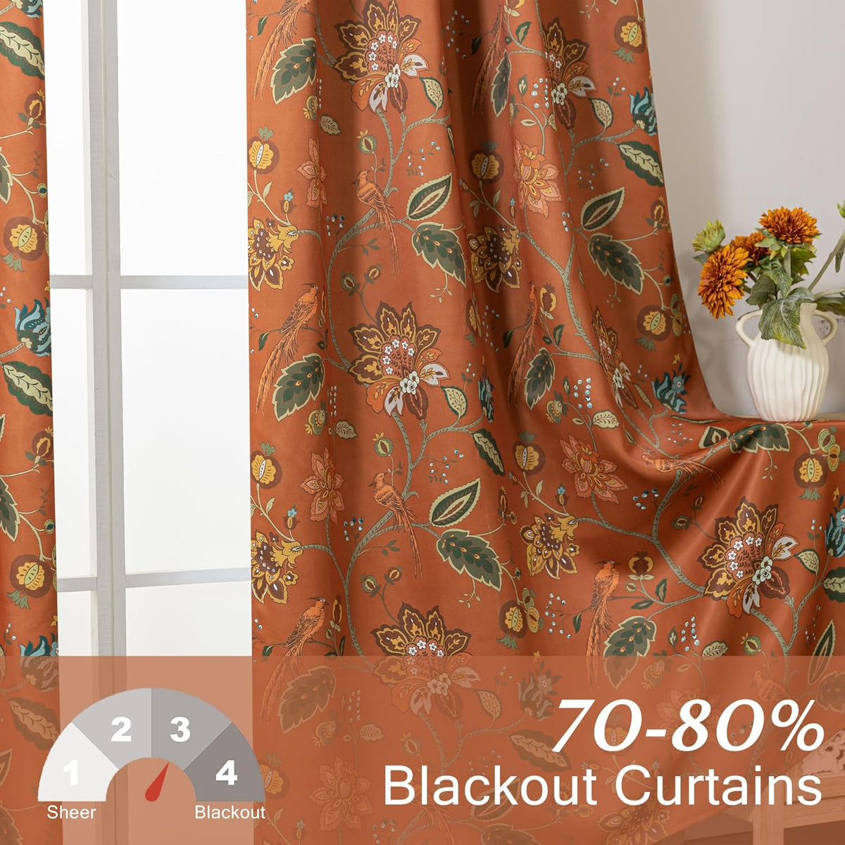 decorative black out curtains 63 inch long for on a desk or shelf