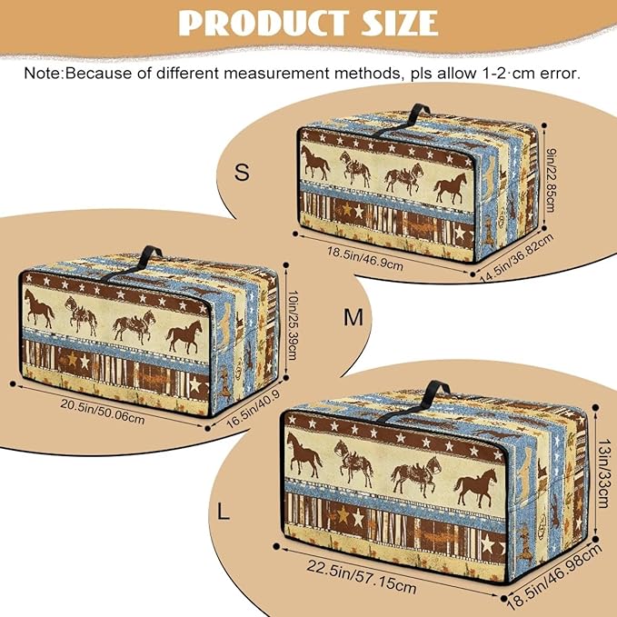 Horse Star Stipe Print Microwave Oven Dust Cover - Image 7