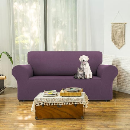 LURKA Stretch Loveseat Sofa Slipcovers 1 Piece Couch Covers - Image 2
