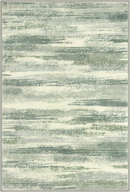Modern Abstract Entryway Rug Indoor 2x3 Washable Rug Non-Slip Soft Small Area - Image 9