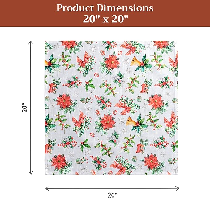 Maison d' Hermine Cloth Napkins Set of 4 100% Cotton - Image 7