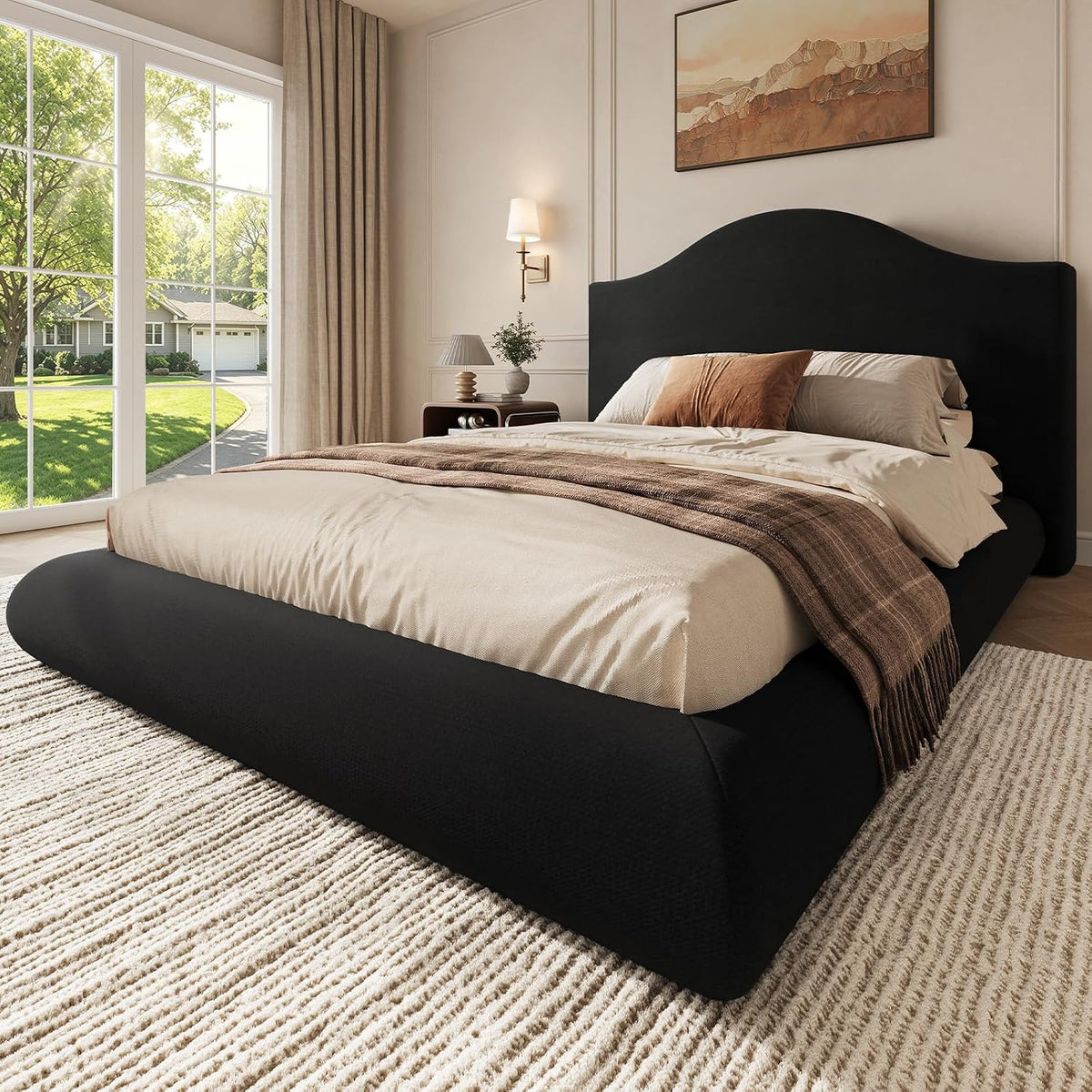 queen floor cloud bed frame - low profile, main product view