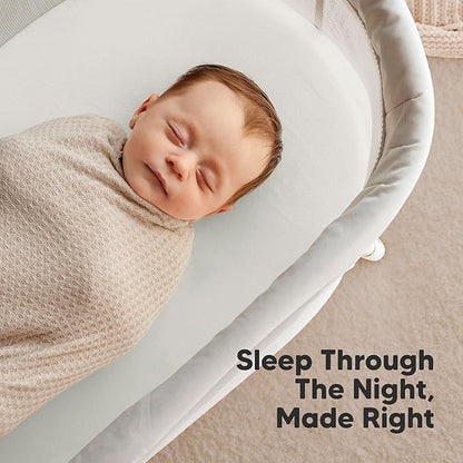 2-Pack Organic Bassinet Sheets for Girls, Boys - Image 6