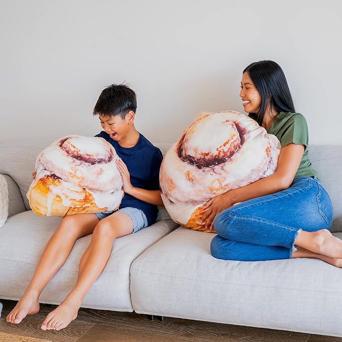22" 3D Gooey Cinnamon Bun Throw Pillow - Image 4