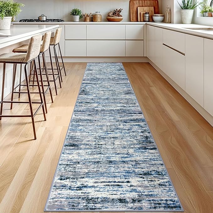 Modern Abstract Runner Rug 2.6x12 - Image 2