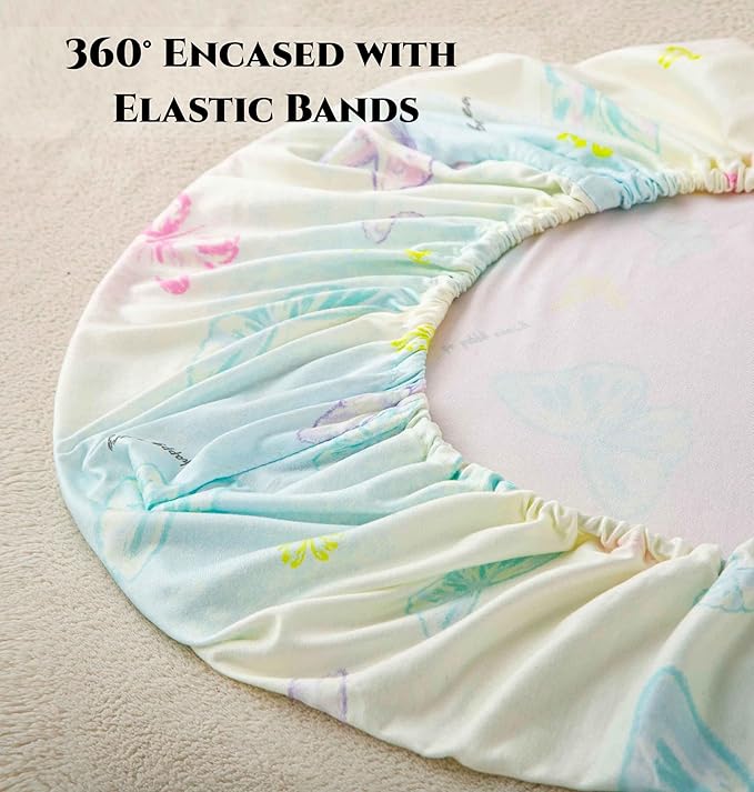 Jersey Butterfly Bassinet Sheets - Image 5