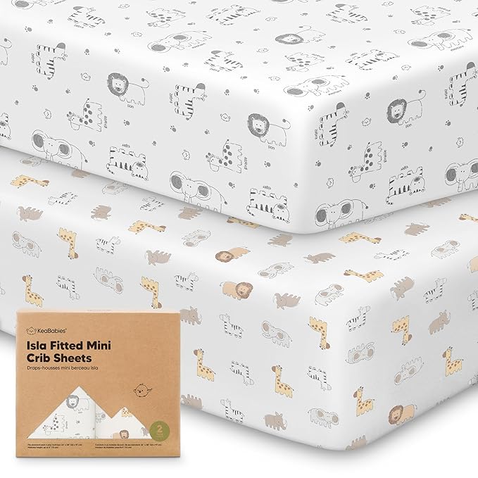 Pack and Play Sheets Fitted by KeaBabies