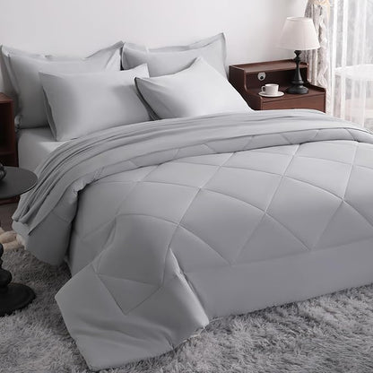NTBAY King Comforter Set with Sheets, 7 Pieces Soft and Breathable King Bedding by NTBAY