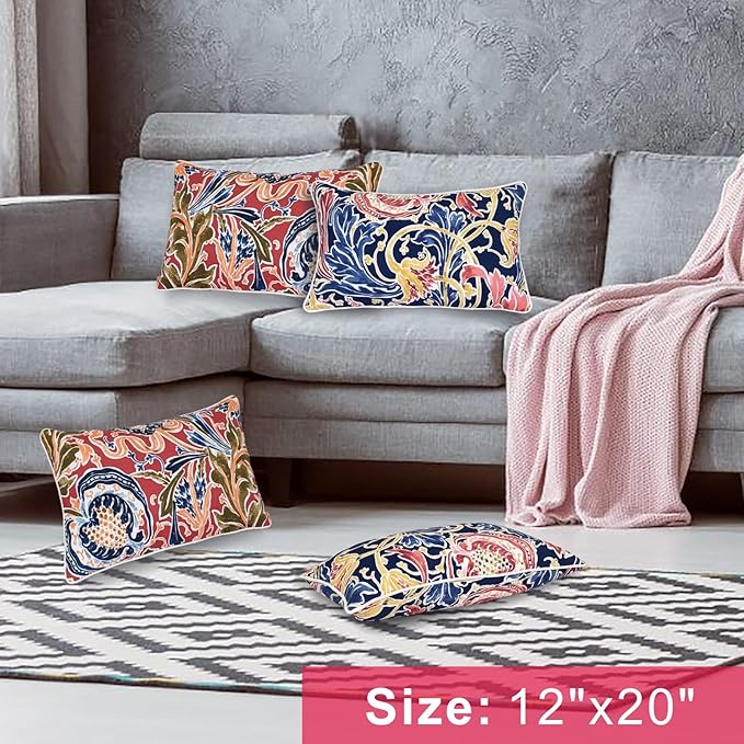 JMGBird Outdoor Lumbar Pillows, Waterproof Throw Pillows - Image 2