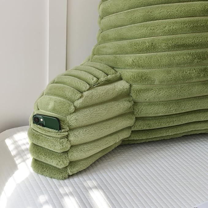 Yaoshuho Large Reading Pillow for Adults, Back Support Pillow for Sitting Up in - Image 6