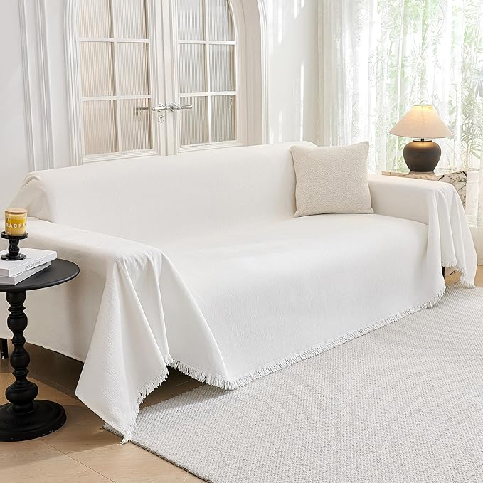 MYSKY HOME Sofa Covers for 2 Cushion Couch L Shaped Couch Cover Washable Couch by MYSKYHOME
