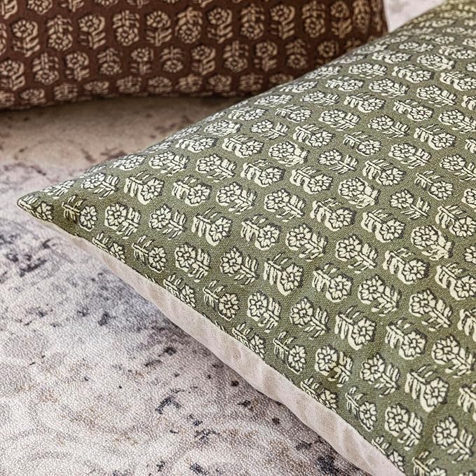 Foindtower Set of 2 Decorative Long Body Lumbar Throw Pillow Covers Neutral - Image 3