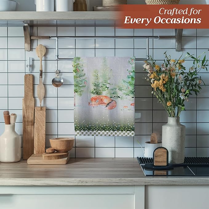 Maison d' Hermine Kitchen Towels Set of 3 100% Cotton 20" x 27.5" Reusable - Image 5