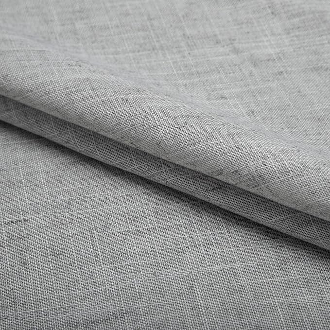Pitalk Grey Short Curtains for Bathroom Window Privacy Light Filtering Small - Image 6