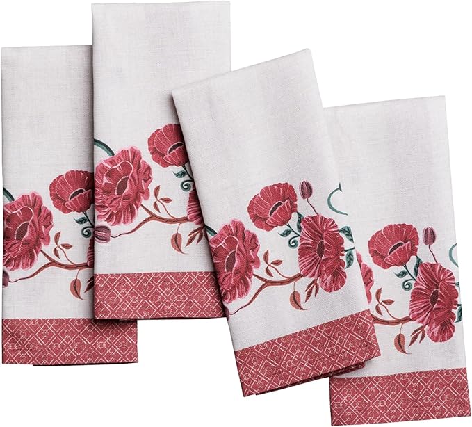 Maison d' Hermine Cloth Napkins Set of 4 100% Cotton Soft & Durable Everyday by MaisondHermine
