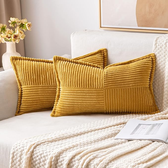 MIULEE Decorative Lumbar Throw Pillow Covers by MIULEE