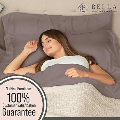 Bella Coterie 6 Piece Luxury Bamboo Viscose King Size Sheet Set | 100% - Image 5