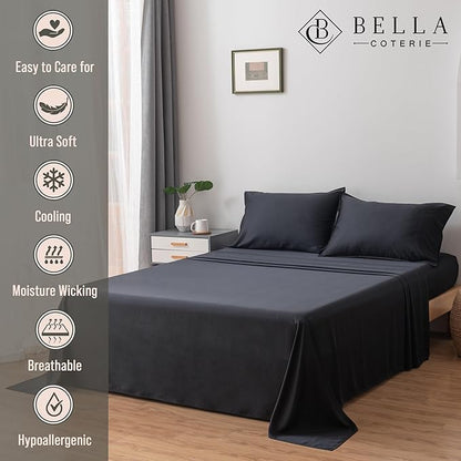 Bella Coterie Luxury Bamboo Viscose Twin Size Sheet Set | 100% Organically - Image 2