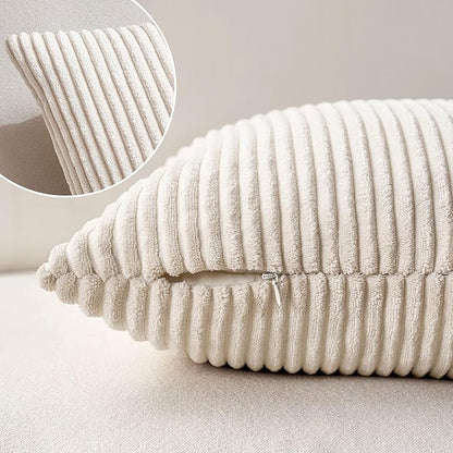 MIULEE Winter Pack of 2 Corduroy Pillow Covers Soft Soild Cushion Cases - Image 5