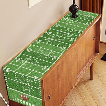 American Football Court Table Runner, Seasonal Rugby Football Game Day Touch - Image 3