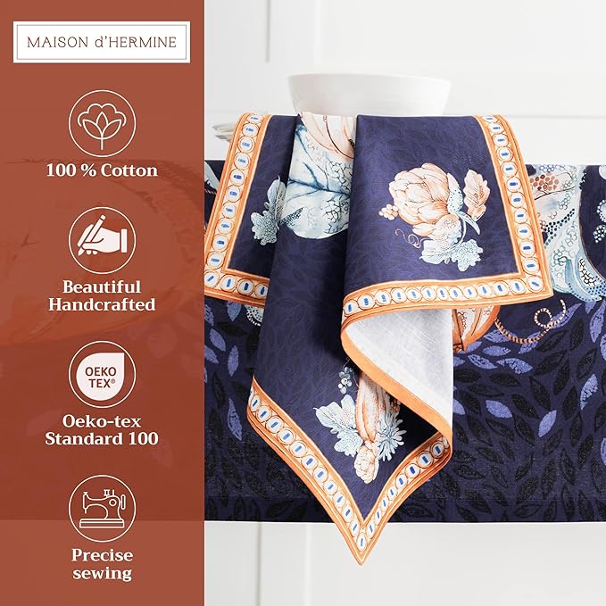 Maison d' Hermine Cloth Napkins Set of 4 100% Cotton - Image 2