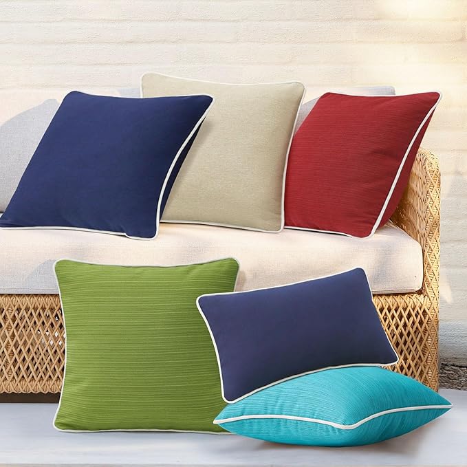 Decorative Outdoor Water Repellent Throw Pillows - Image 5
