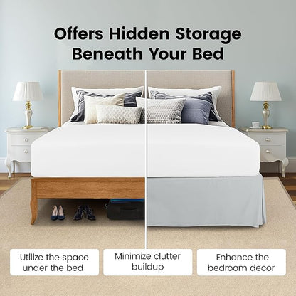 Utopia Bedding Queen Bed Skirt - Image 3