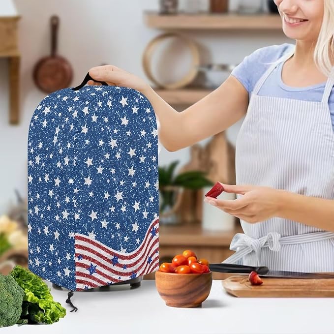 USA Flag Print Blender Dust Cover Stand Mixer or Coffee Maker Appliance Covers - Image 3