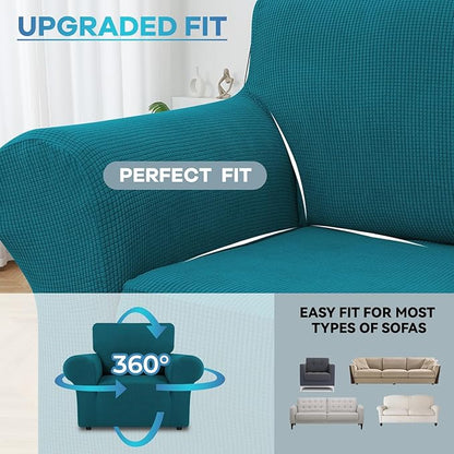 LURKA Stretch Chair Sofa Slipcovers 1 Piece Couch Covers - Image 4