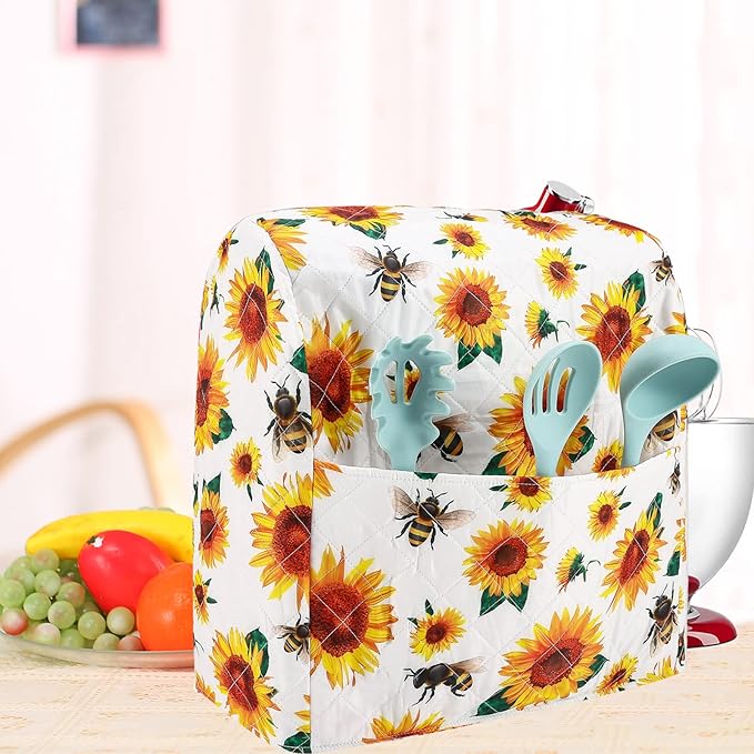Stand Mixer Cover, Sunflower Kitchen Mixer Cover Compatible - Image 7