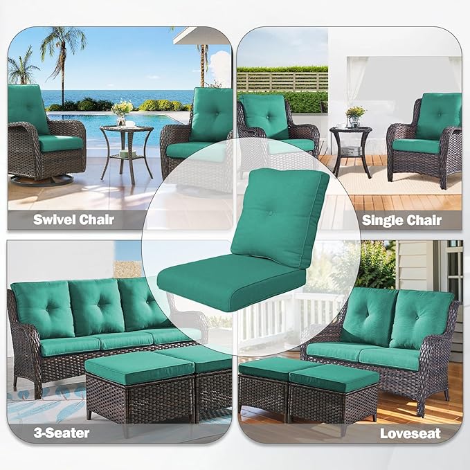 Rilyson Patio Cushions for Outdoor Furniture - Image 7
