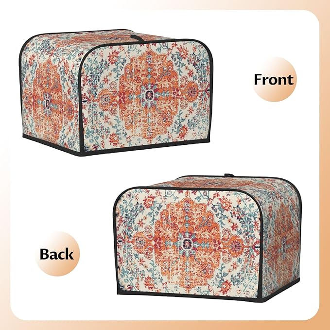 Ethnic Boho 4 Slice Toaster Cover, Waterproof Toaster Dust Cover Bread Maker - Image 4