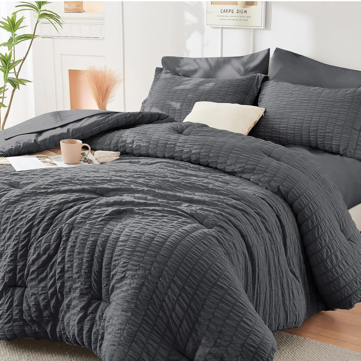 king comforter set - 7pcs bed in a, main product view