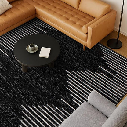 Rugshop Bohemian Stripe Stain Resistant High Traffic Living Room Kitchen - Image 4