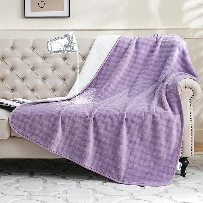 Waterproof Blanket for Bed Couch Sofa Car, Soft Leakproof Dog Blanket by Yaning
