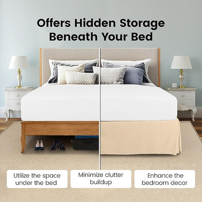 Utopia Bedding Twin Bed Skirt - Image 3