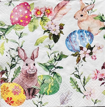AM Decor Easter Luncheon Paper Napkins 20-Count Dinner Paper Napkins by Importer+AM