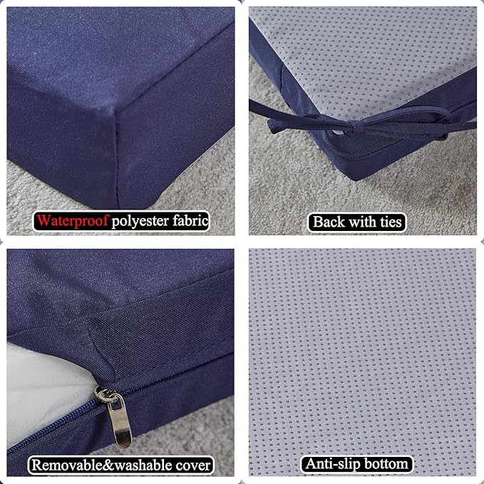 SAMTY 20 x 18 Inch Outdoor Chair Cushions - Image 3