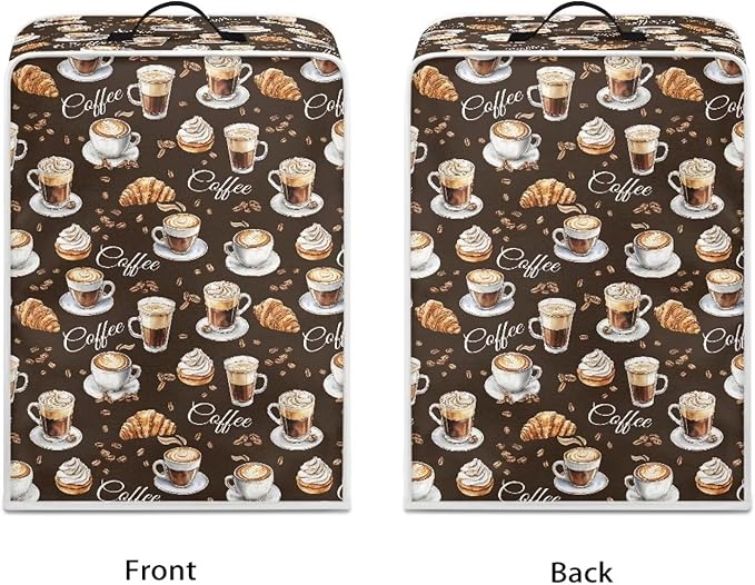 Coffee Maker Covers With Top Handle Folding Coffee Machine Dust Covers - Image 2