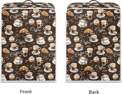 Coffee Maker Covers With Top Handle Folding Coffee Machine Dust Covers - Image 2
