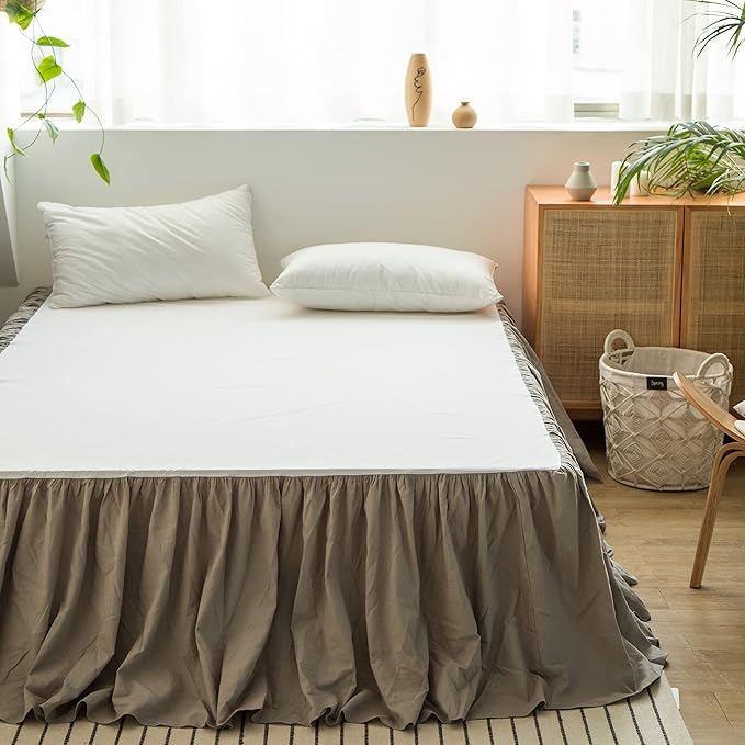 BISELINA French Linen Bed Skirt - Image 6