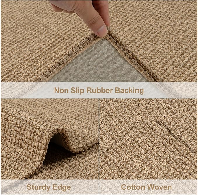 Uphome Long Hallway Runner Rug, 2x8 Washable Boho Kitchen Rug Runner, Non Slip - Image 3