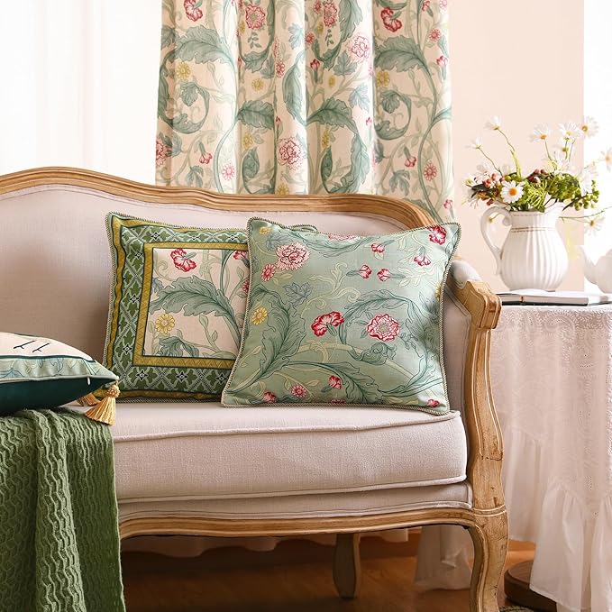patdrea Designer Pack of 2 Square Throw Pillow Covers, French Vintage Rustic - Image 7
