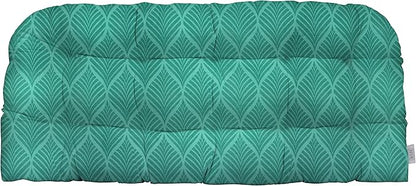 RSH DECOR: Tufted Wicker Loveseat Cushion | 41” x 19" | All-Weather Spun Fabric by RSHDECOR