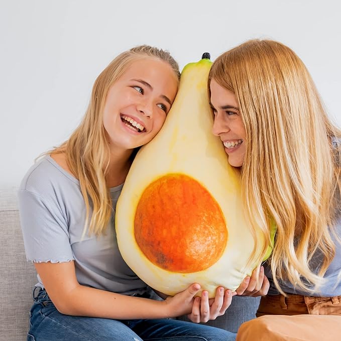 22" 3D Ripe Avocado Throw Pillow - Image 5