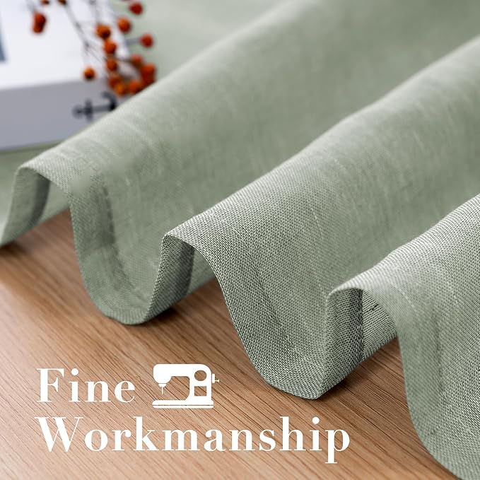 H.VERSAILTEX Linen Curtains Natural Linen Blended Curtain Panels - Image 6