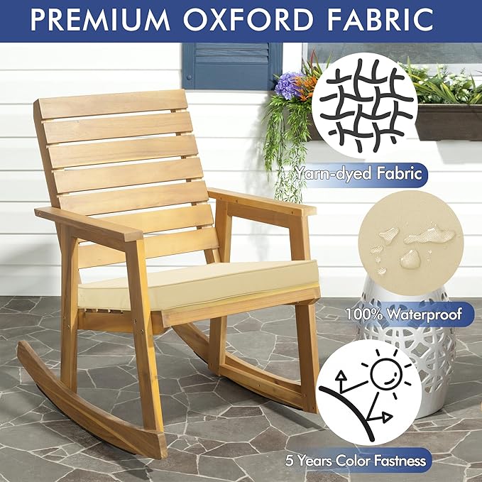 Outdoor Chair Cushions 22 x 22 Inch Waterproof Patio Chair Cushions - Image 7