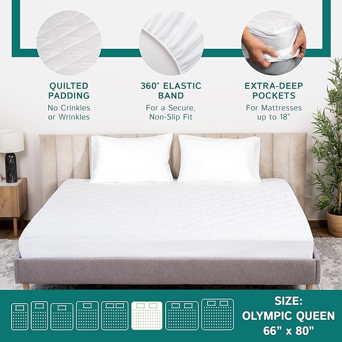 Olympic Queen Size Waterproof Mattress Pad - Image 5