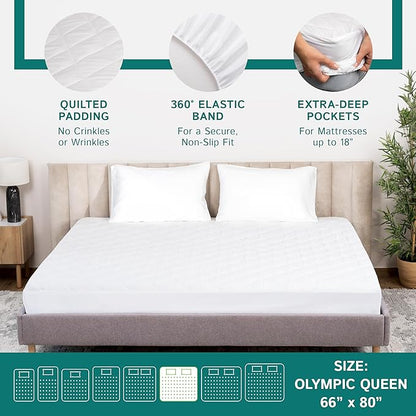 Olympic Queen Size Waterproof Mattress Pad - Image 5