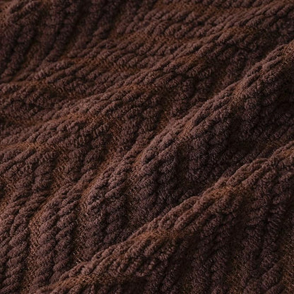BATTILO HOME Dark Brown Throw Blanket - Image 8